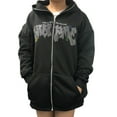 thumbnail image 1 of Faithtur Couple Spring Jacket, Rhinestone Letters Long Sleeve Hooded Loose Coat, Women Men Full Zip-Up Fall/Winter Jackets, 1 of 8