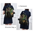 thumbnail image 7 of DIXRUYEE Travel Backpack Casual Bag Fashion Fractal Four-leaf Clover Printed, 7 of 7