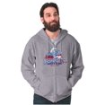 thumbnail image 5 of Massachusetts MA Accent Funny Smurfs Zip Up Hoodie Men's Women's Brisco Brands S, 5 of 6