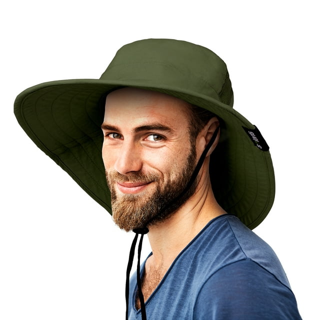 Flyingstar Sun Hats for Men Wide Brim Boonie Fishing Hat for Safari Hiking