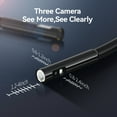 thumbnail image 6 of TESLONG Triple Lens Endoscope Camera MS450, 4.5" HD Screen, 16.5ft Snake Borescope Inspection Waterproof Camera with Led Lights, 6 of 9