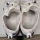 thumbnail image 4 of Ni - ke Ni - ke Youth Ashin Modern Size 7Y A02129-102 Grey Black Knit Laced Running Shoes, 4 of 5