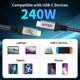thumbnail image 4 of Cable USB 4 UAYXILI Thunderbolt 4, 240 W, carga rápida, 8 K, 40 Gbps, 4 of 7
