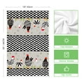 thumbnail image 3 of Sm:)e Geometric Grid Baking Cooking Chickens Kitchen Towels Dish Towels, 18x26 Inch Seasonal Leaves Decoration Hand Towels Set of 4, 3 of 7