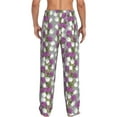 thumbnail image 3 of Xecao Rose Flowers Men's Straight Lounge Pajama Pants: The Ultimate in Comfortable Sleepwear, 3 of 9