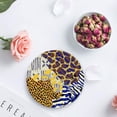 thumbnail image 4 of FMSHPON Leopard Print Set of 8 Round Coaster for Drinks, Absorbent Ceramic Stone Coasters Cup Mat with Cork Base for Home Kitchen Room Coffee Table Bar Decor, 4 of 6