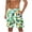 Green, variant on Miqool Mens Swim Trunks Holiday Hawaiian Floral Beach Shorts Quick Dry Board Shorts Bathing Suit with Pockets
