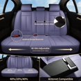 thumbnail image 6 of FLORICH Front Set Car Seat Covers, Luxury Faux Leather Seat Protectors, Automotive Seat Cover Universal Fit for Most 5 Seats Vehicles, Purple, 6 of 7