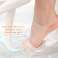 thumbnail image 5 of 6 Pairs Toe Topper Socks No Show Liner Socks Women Finger Half Socks Non Slip Invisible Separated Socks, 5 of 6