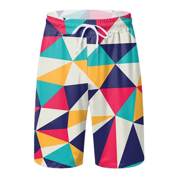 JLFKNG Casual Mens Swim Shorts Plus Size Swim Bottoms Drawstring Loose Fit Casual Sports Running Straight Leg Knee Length Swim Shorts Comfy Swim Trunks