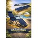 thumbnail image 2 of 2 Sillas Camastro Plegable Reclinable CJR Jardin Playa Alberca azul marino, 2 of 8