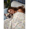 thumbnail image 4 of King Flat Sheet Only Colorful Polka Dot Soft Microfiber Cooling Bedding Sheets Vintage Boho Polka Dot Flat Bed Sheet for Hotel,Home Decor, 4 of 9