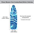 thumbnail image 5 of HELLHERO Blue White Wave Lines Ironing Board Cover Soft and Comfortable Elastic Edge Soft Fabric for Household Items, 5 of 5