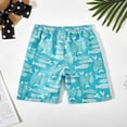 thumbnail image 2 of Akiihool Boys Rash Guard Boys Swim Set – UPF50+ Rashguard, Trunks with Drawstring & Cap, 4-Way Stretch, Quick Dry, Sublimated, for Beach/Pool (Blue,11-12 Years), 2 of 4