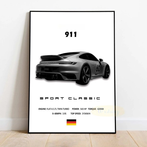 URUS CAYENNE 911 F12 y otros coches de lujo populares, arte de pared para habitación de niño, póster de lona moderno para autodeporte, decoración del hogar