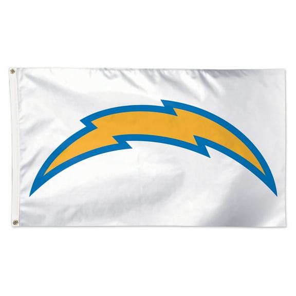 WinCraft Los Angeles Chargers 3' x 5' White 1-Sided Deluxe Flag