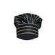 thumbnail image 1 of Gorro de Chef alto de 2 piezas, gorro de camarero con cordón elástico, gorros de cocinero profesionales, uniforme de trabajo multifuncional Herramientas y accesorios para hornear tiras blancas negras Injueey HA012082-05, 1 of 6