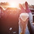 thumbnail image 6 of CounterArt "Five O' Clock Coconuts" 1 Pack Absorbent Stone Coaster for Vehicle Cup Holder 2.6" Diameter, 6 of 7