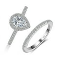 thumbnail image 5 of Pink Diamond Ring For Women Drop Accent White Copper Platinum Plated Inlaid Zircon US Size 5 To 10 Extra Shine, 5 of 5