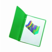 Esselte Embossed Panel And Border Report Cover - 8.5" X 11" - 3 Fastener - 0.5" Capacity - 25 / Box - Light Green (52503)