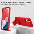 thumbnail image 6 of Jiahe Cover for Samsung Galaxy A13 5G,Slim Shockproof Kickstand Rugged with Slide Camera Lens Protection Dual Layer Protection Cover,Red, 6 of 8