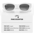 thumbnail image 3 of Ray-Ban RB4430 ZENA BIO-BASED Square-Round Shaped Non-Polarized Sunglasses for Men - Includes Official RAYBAN Eyewear Kit - Ideal Formal & Casual Wear Sunglasses - Grey Lens, 3 of 7