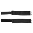 thumbnail image 3 of par de equipos de protección para entrenamiento de cinta de tobillo con hebilla de anillo en forma de ejercicio de resistencia deportiva (embalaje de bolsa de almacenamiento en negro, plateado y, 3 of 8