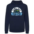 thumbnail image 2 of Men's Levelwear  Navy Tampa Bay Rays Podium Banner Arch Hoodie, 2 of 3