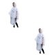 thumbnail image 1 of Toystoory Impermeable de moto Impermeable con capucha ropa de lluvia espesado EVA impermeable capa Camping turismo senderismo Ropa de lluvia blanco 2Conjunto, 1 of 6