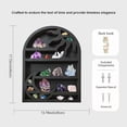 thumbnail image 7 of Moon & Sun Crystal Display Shelf, Wooden Crescent Moon Shelf Crystal Holder for Stone Essential Oils Plants, Moon Wall Decor for Spiritual Hippie or Witch Room, Zen Wall Decor Arch Shelf, 7 of 7