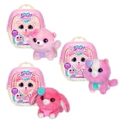 ScruffaLuvs Pet Scruffs Pink, Mystery Plush 7.5 Toy, Wash to Reveal 1 of 3 Rescue Pets: Puppy, Bunny, or Kitty, Includes Deluxe Pet Carrier, Ages 2+
