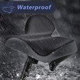 thumbnail image 3 of Sillín de bicicleta ancho, asiento de bicicleta impermeable, asiento acolchado con cojín suave, asiento de bicicleta cómodo de ajuste universal Xemadio CJWUS-1199, 3 of 7