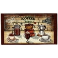thumbnail image 4 of Kashi Home Kitchen Rug, Area Rug, Mat, Beautiful Print Non-Skid Latex Back Cappuccino 18x30 Rectangle, 4 of 5