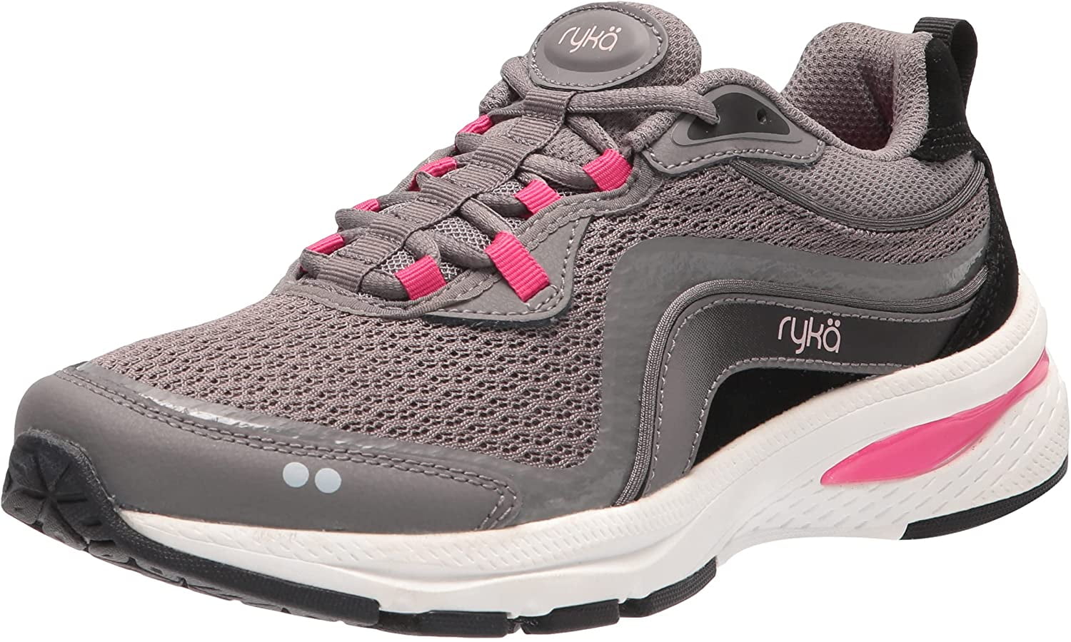 Ryka Womens Belong Walking Shoe 5 Grey/Pink 