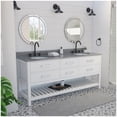 thumbnail image 2 of Dreamline VFVC722234RGQBK Valencia 72" Free Standing Double Basin Vanity Set - Black, 2 of 7