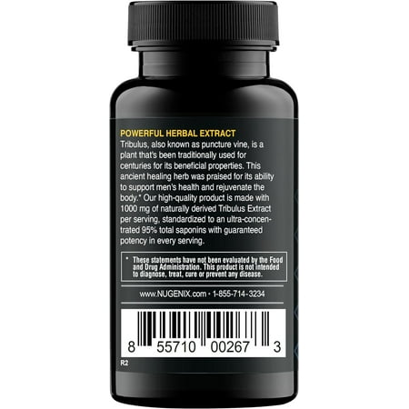 Nugenix Essentials Tribulus Terrestris for Men, Extra Strength, 60 Count