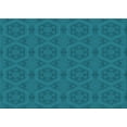 thumbnail image 1 of Ahgly Tapis Rectangulaire Lavable en Machine Intérieur Transitionnel Turquoise Foncé Vert, 8 Pieds x 10 Pieds, 1 of 7