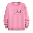 thumbnail image 6 of Miluxas Valentines Day Sweatshirt for Men Love Heart Graphic Crewneck Pullover Sweatshirts Funny Long Sleeve Valentine Shirts Pink, 6 of 6