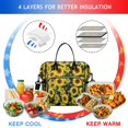 thumbnail image 4 of OBREWU Sunflower Womens Lunch Box for Work,Insulated Large Sunflower Lunch Bag for Women,Loncheras Para Mujer,Leakproof Adult Lunch Bag for Work,Beach,Travel,Picnic,Camping, 4 of 7
