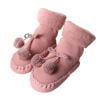 

3 Month Warm Winter Baby Socks Coral Velvet Warm Socks Cute Plush Ear Adult And Kids High Socks 6t Boys Shoes