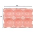 thumbnail image 2 of Ceramic Egg Holder 6 Cups Porcelain Egg Tray Set Kitchen Restaurant Fridge Storage Decorative Access, 2 of 5