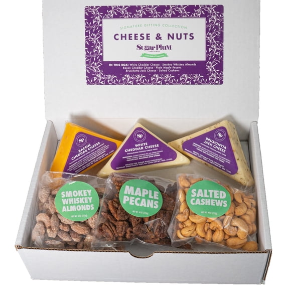 Sugar Plum Chocolates Nut Cheese Gourmet Gift Box Charc Father's Day Gift for Dad