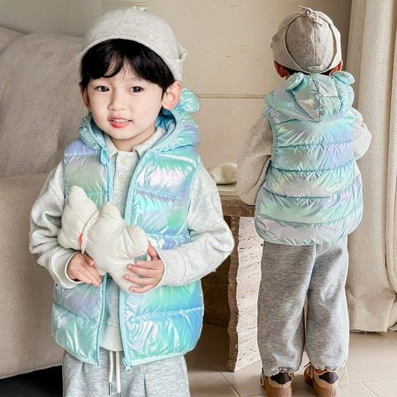 Light Puffer Padded Jacket Hoods Outerwear Kids Winter Clothes Warm Winter Coats Boys Warm Lined Coat Outer 5-6 Years