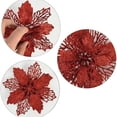 thumbnail image 5 of 2022 Flores navideñas doradas huecas, adornos para árboles de Navidad, guirnaldas colgantes, adornos de bricolaje, flores simuladas, venta al por mayor, 5 of 5