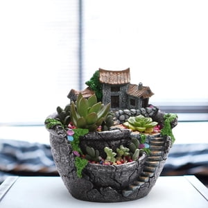 Plantes Pot Succulent Plantes pot avec Sweet House Flower espadrilles Planter Pot Garden Décoration
