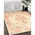 thumbnail image 3 of Ahgly Company Machine Washable Indoor Rectangle Traditional Khaki Gold Area Rugs, 7' x 9', 3 of 7
