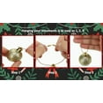 thumbnail image 5 of 100 Pack Gold Christmas Ornament Precut String Hangers with Snap Fastener, 5 of 7