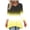 Womens Clothing Yellow, variant on Womens Fall Tunic Tops, 3/4 Sleeve Shirts for Women Fashion Loose Fit Ombre Tie Dye V Neck T Shirts Dressy Blouses S-2XL