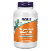 NOW Supplements, Magnesium Glycinate with BioPerine, 60 Veg Capsules