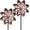 A- Vintage Copper 2pc, variant on 2PC Metal Wind Spinners Outdoor, 360° Wind Sculpture Spinner with Metal Stake, Waterproof Spinners Green Kinetic Wind Spinner for Yard Lawn Decor (A- Vintage Copper)